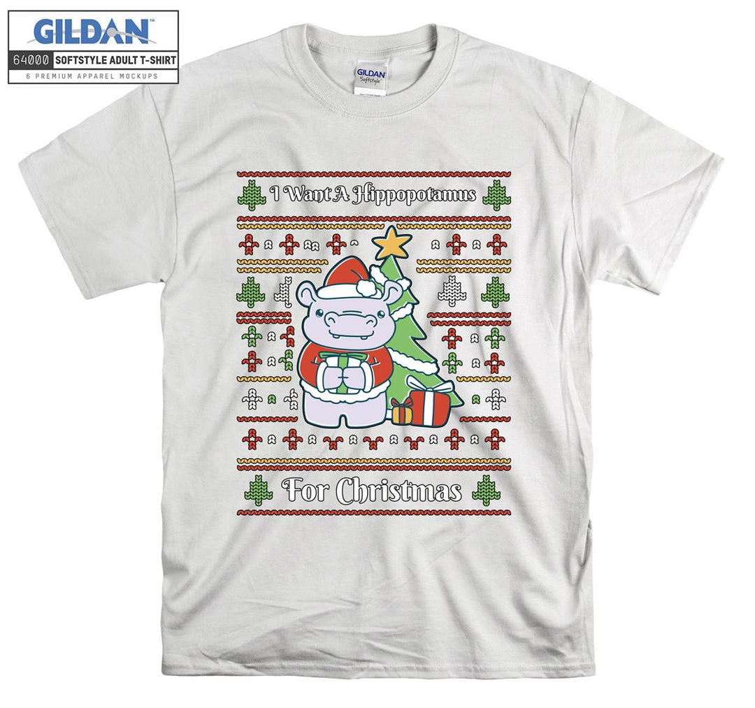 I want a hippopotamus for christmas T-shirt