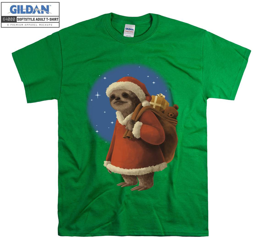 Alone sad cartoon animal christmas figure T-shirt