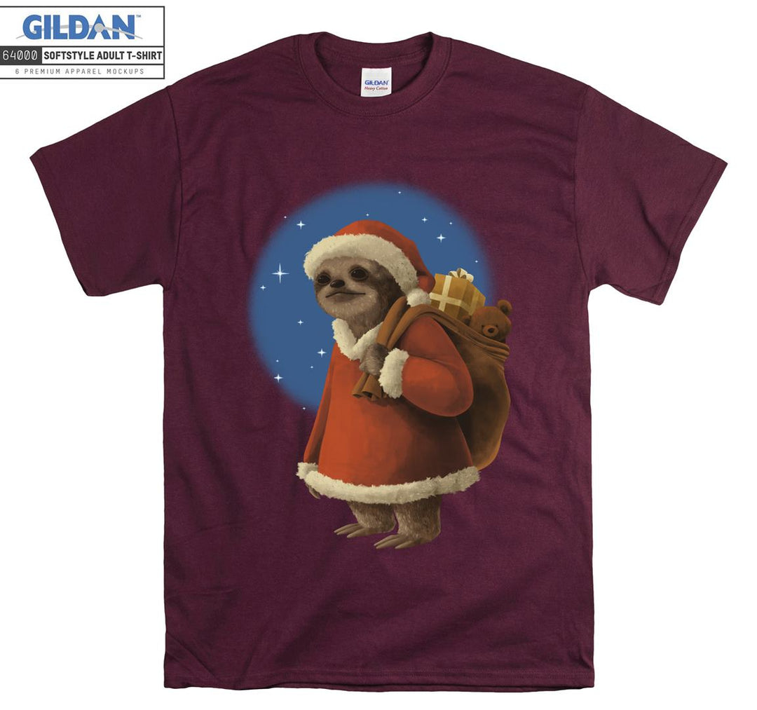 Alone sad cartoon animal christmas figure T-shirt