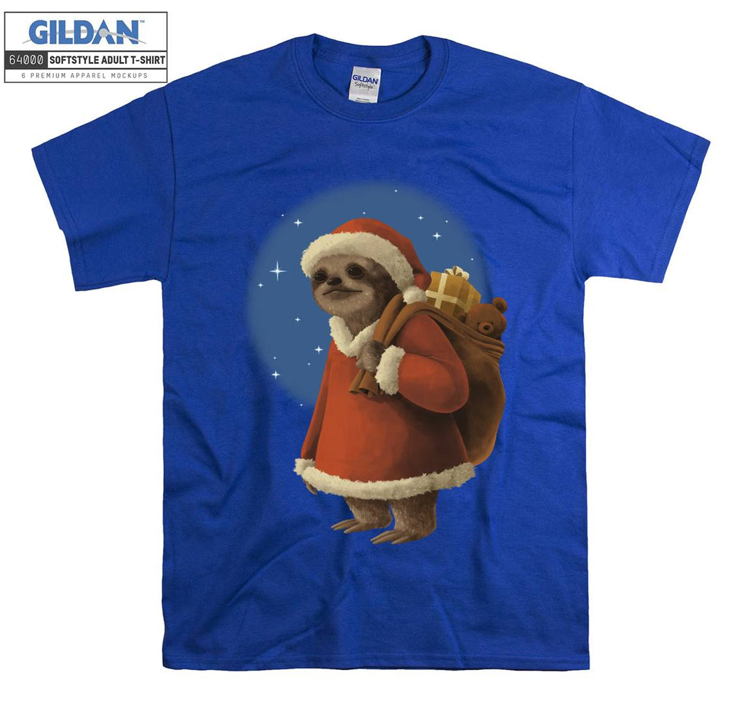 Alone sad cartoon animal christmas figure T-shirt