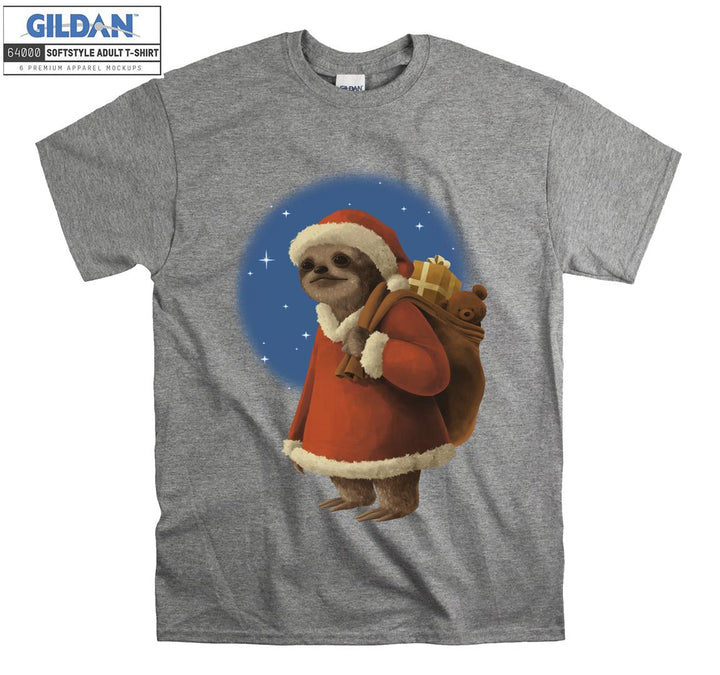 Alone sad cartoon animal christmas figure T-shirt