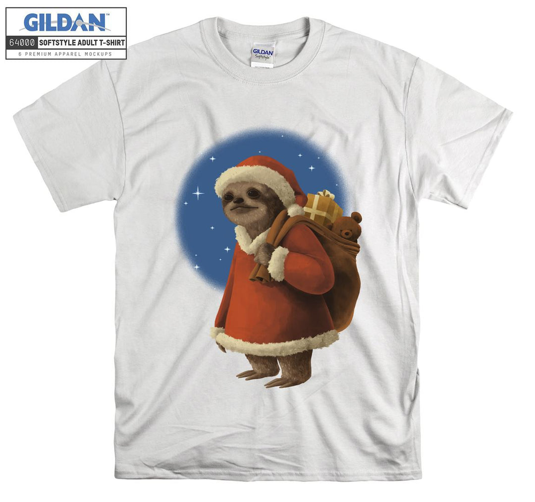 Alone sad cartoon animal christmas figure T-shirt