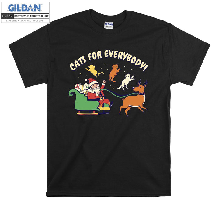 Cats for everybody funny cat figure T-shirt