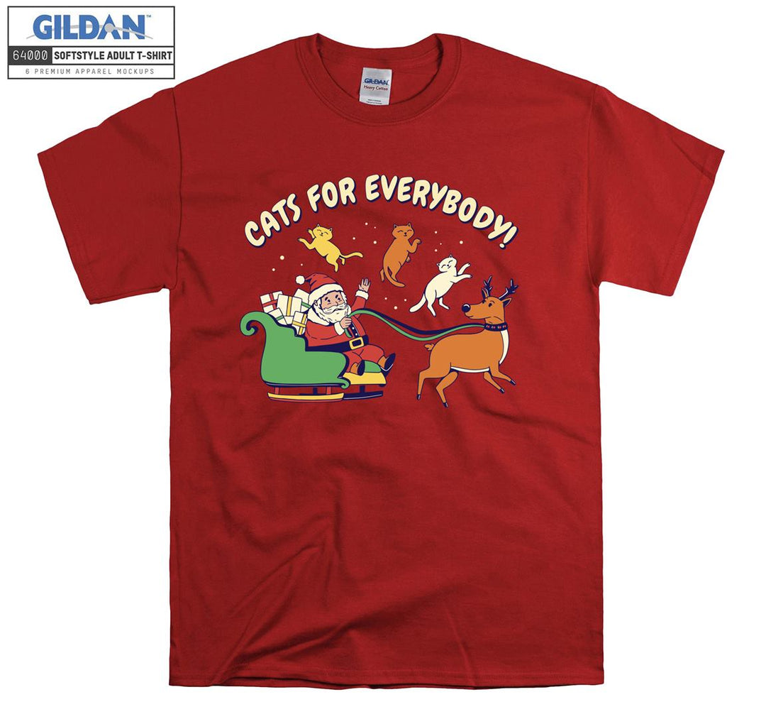 Cats for everybody funny cat figure T-shirt