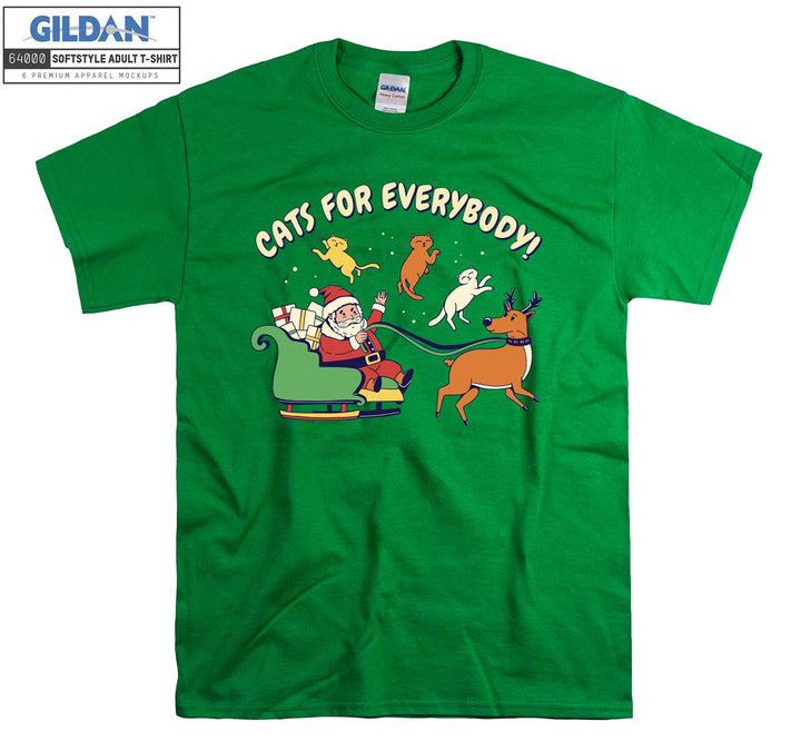 Cats for everybody funny cat figure T-shirt