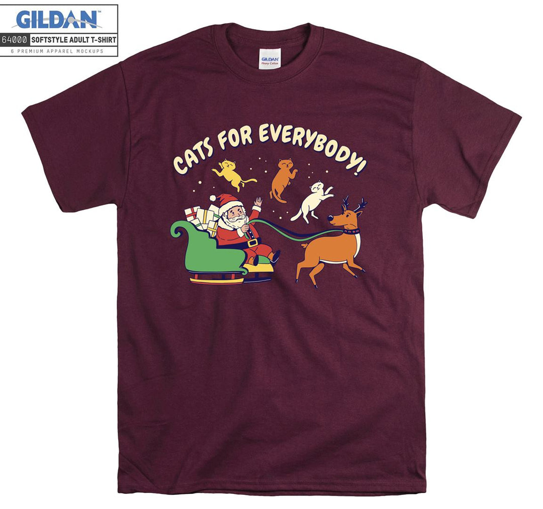 Cats for everybody funny cat figure T-shirt