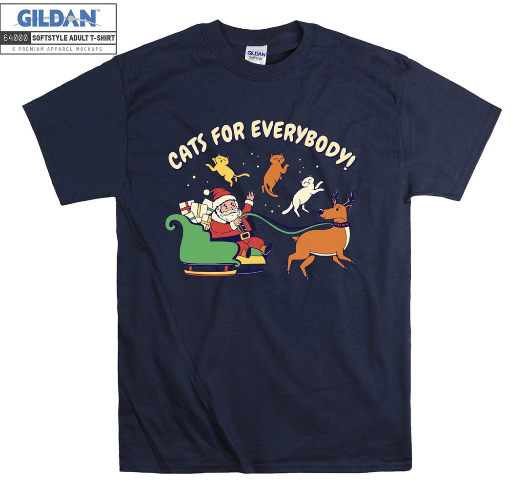 Cats for everybody funny cat figure T-shirt