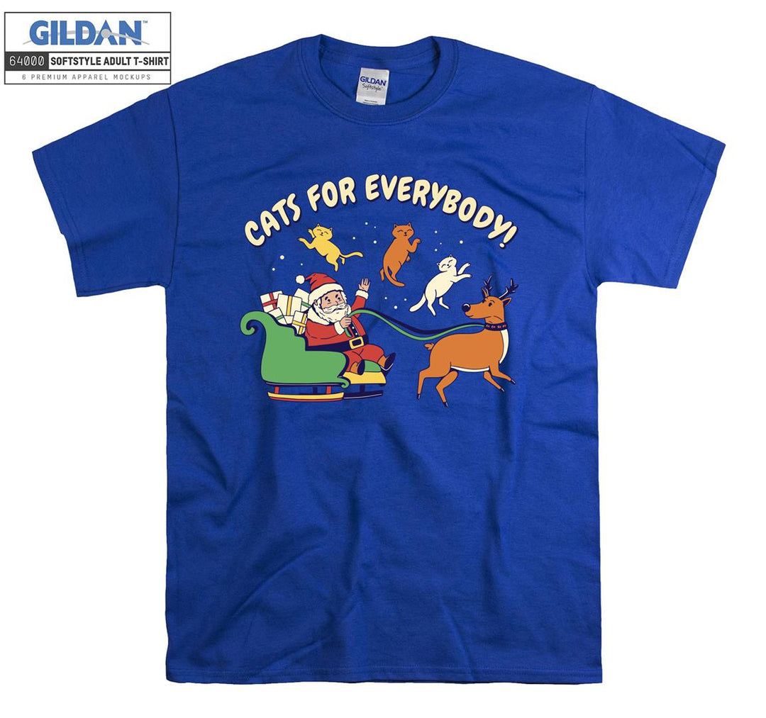 Cats for everybody funny cat figure T-shirt