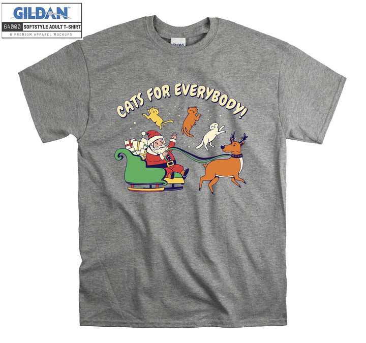 Cats for everybody funny cat figure T-shirt