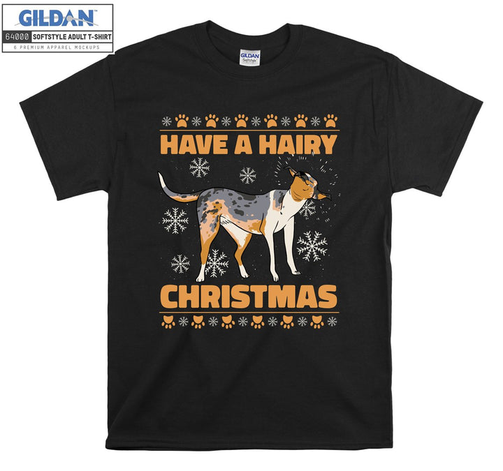 Have a hairy christmas dog figure T-shirt