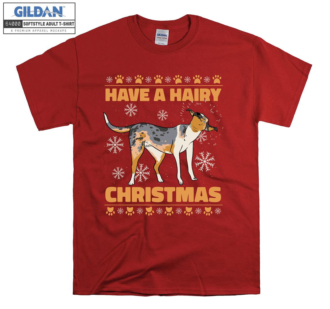 Have a hairy christmas dog figure T-shirt