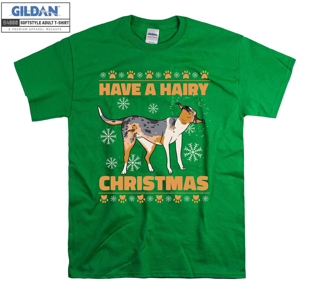 Have a hairy christmas dog figure T-shirt