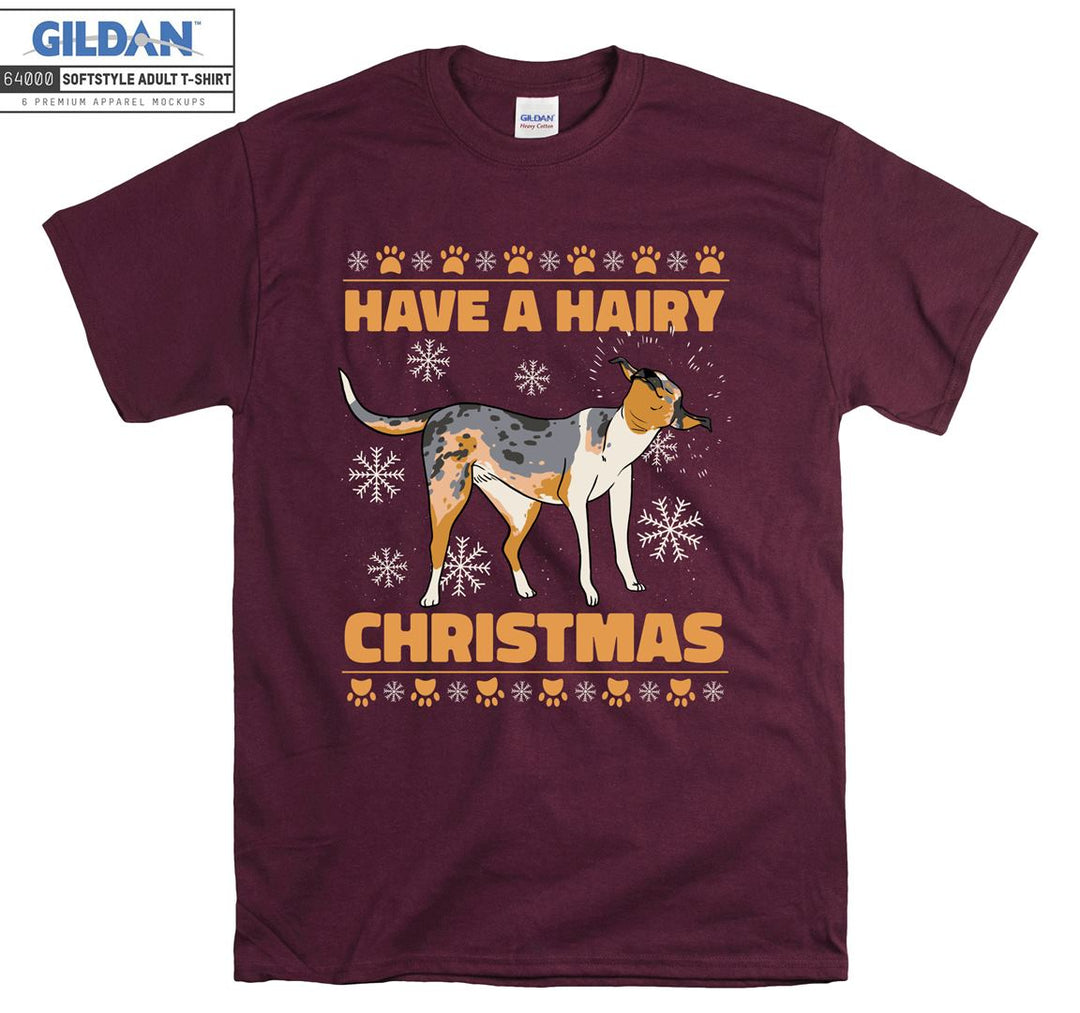 Have a hairy christmas dog figure T-shirt