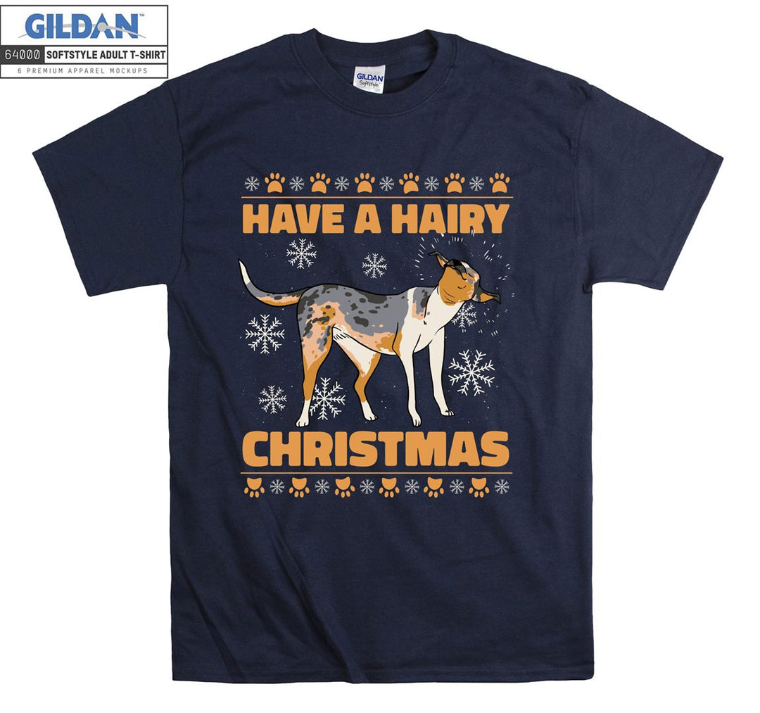 Have a hairy christmas dog figure T-shirt