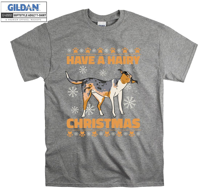 Have a hairy christmas dog figure T-shirt