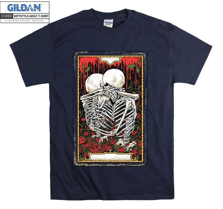 Lovely romantic figure skeleton couple T-shirt