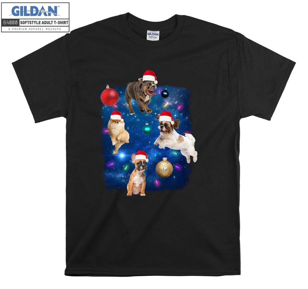 Christmas dog figure funny T-shirt