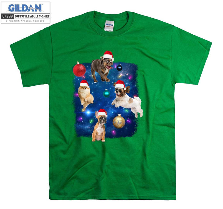 Christmas dog figure funny T-shirt