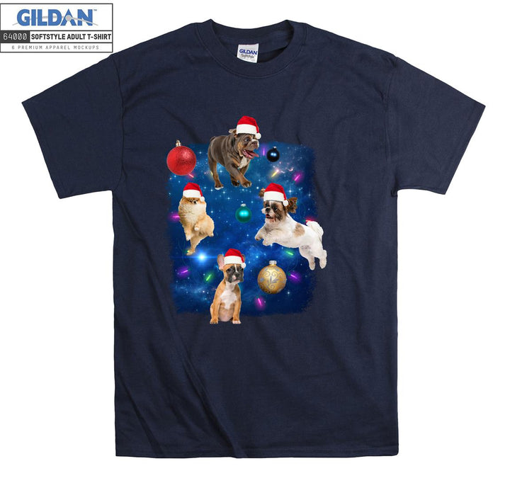 Christmas dog figure funny T-shirt