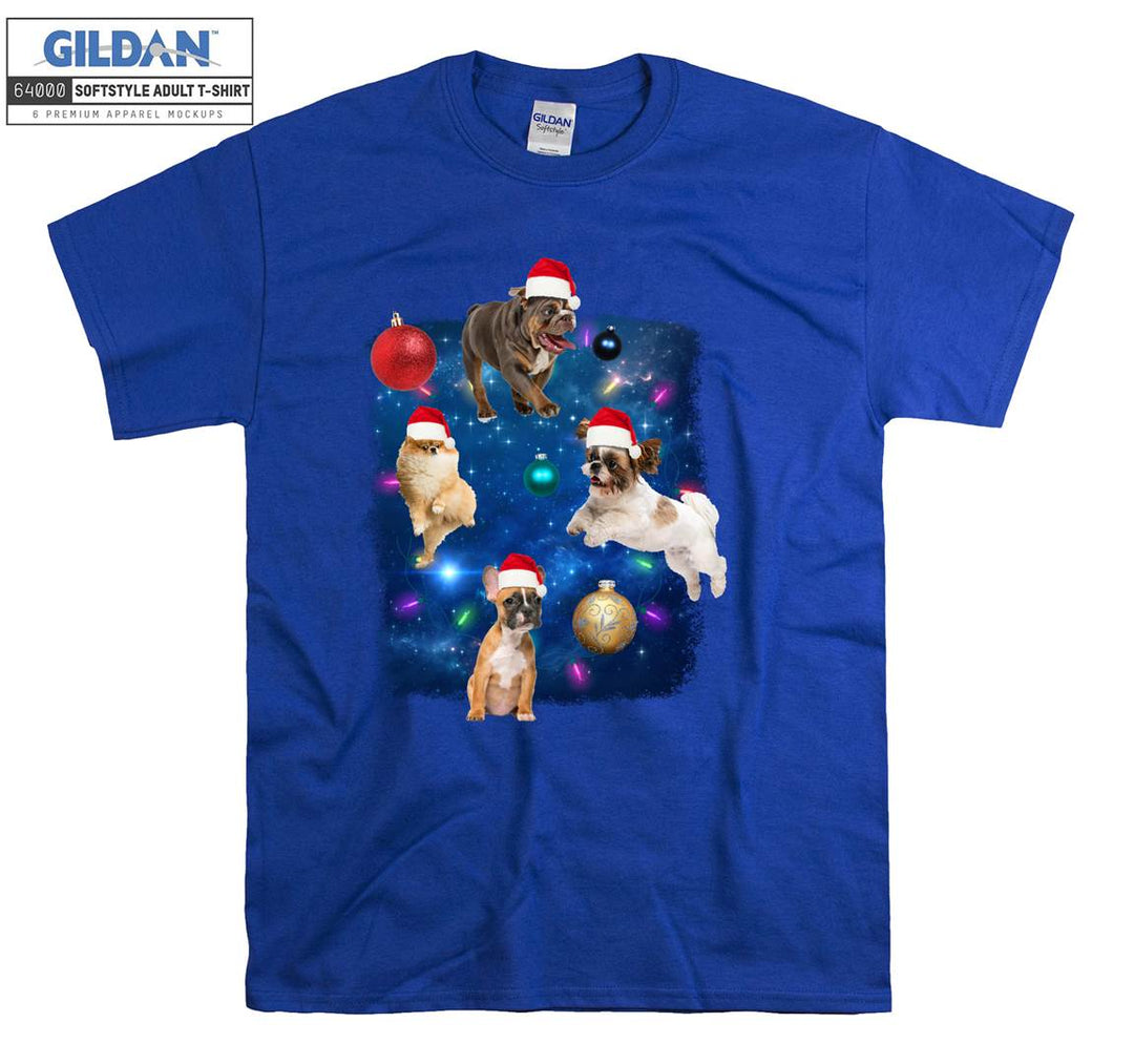 Christmas dog figure funny T-shirt