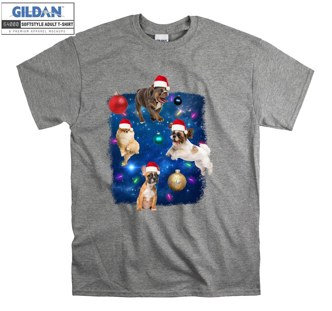 Christmas dog figure funny T-shirt