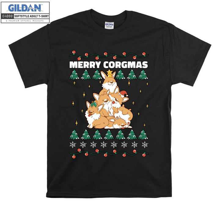 Merry corgmas cute animal T-shirt