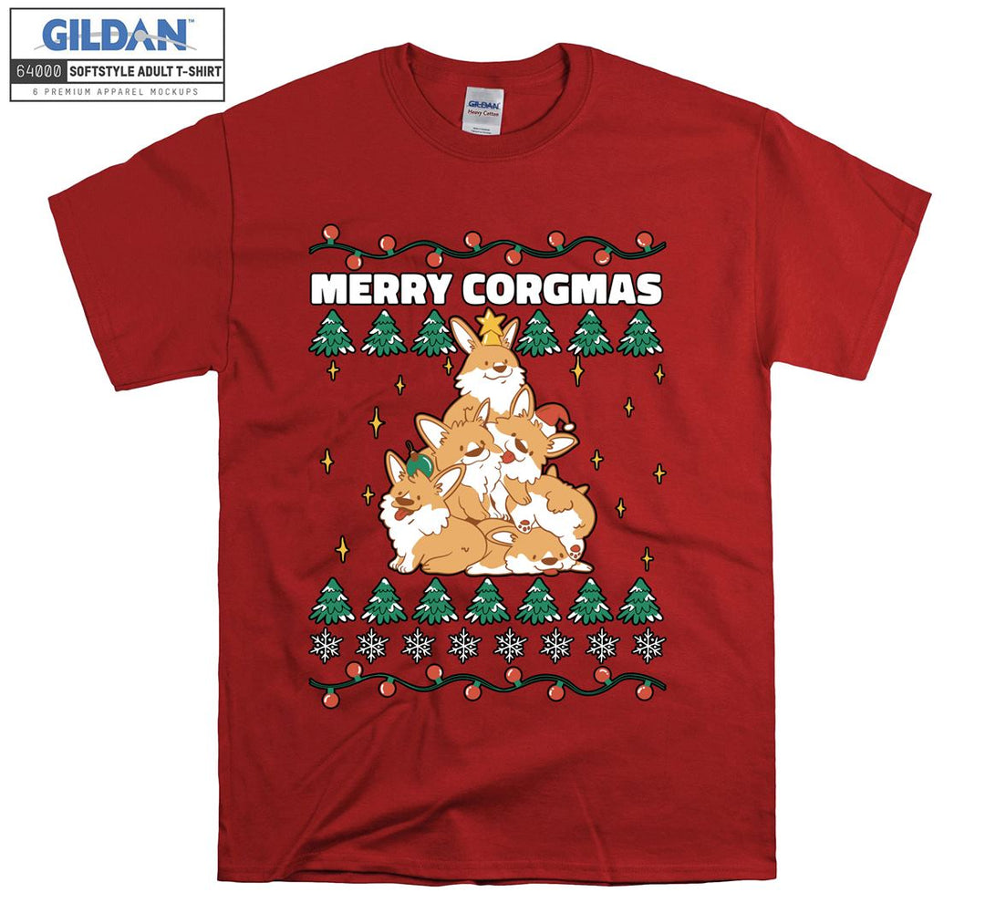 Merry corgmas cute animal T-shirt