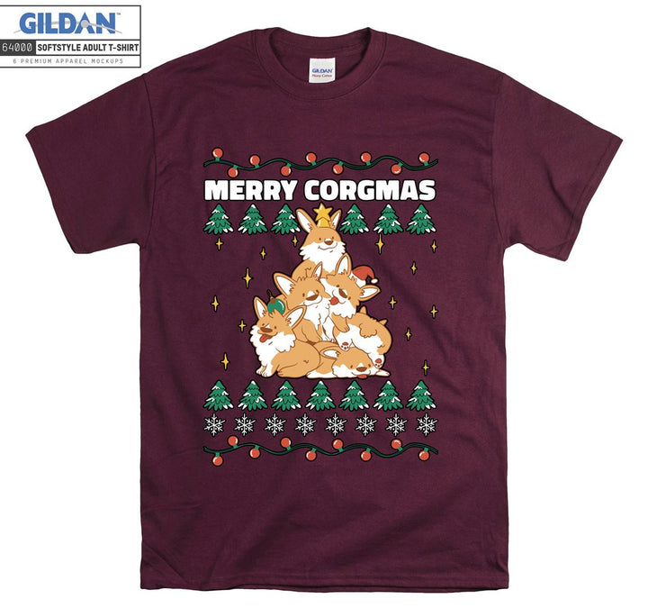 Merry corgmas cute animal T-shirt