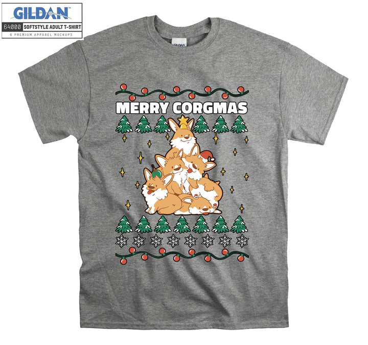 Merry corgmas cute animal T-shirt