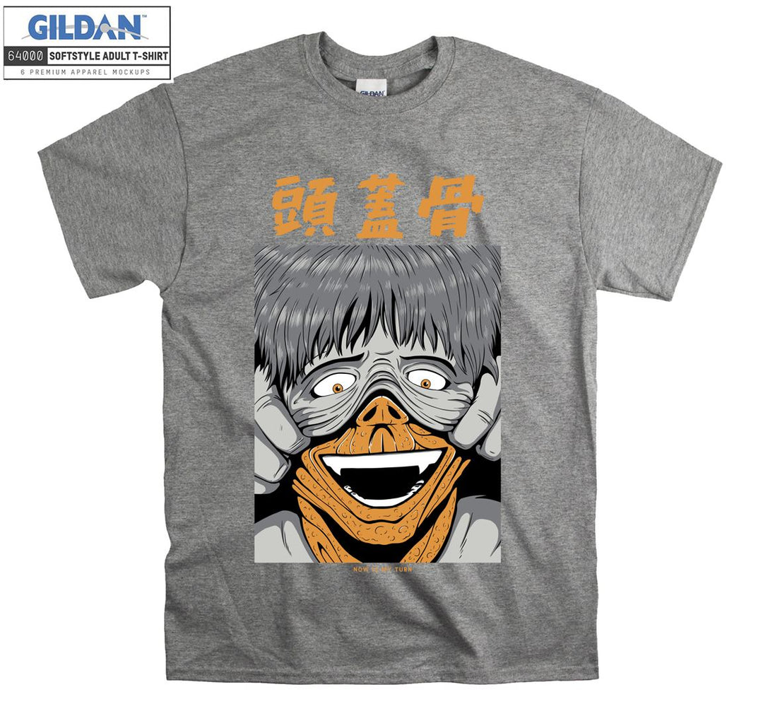 Terrible Anime Character Face T-shirt