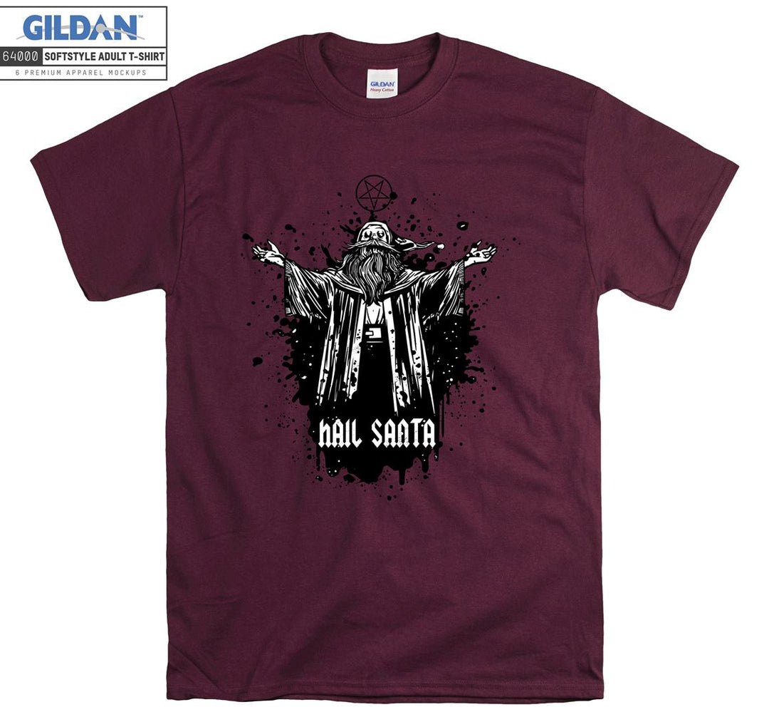 Hail santa wizard figure T-shirt