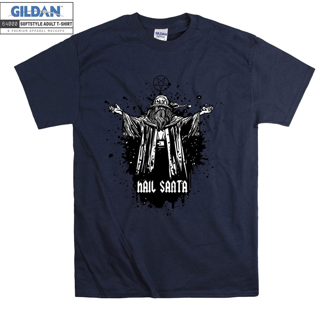 Hail santa wizard figure T-shirt