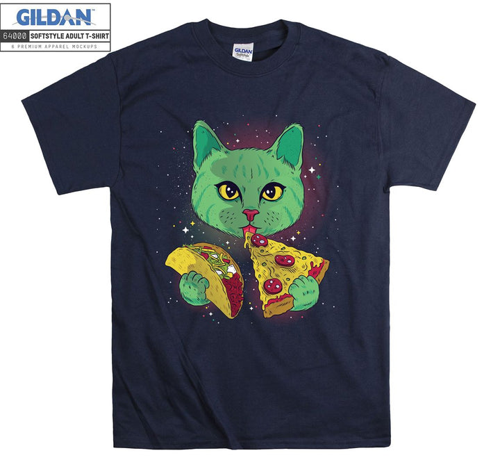 Space Pizza Cat Taco T-shirt