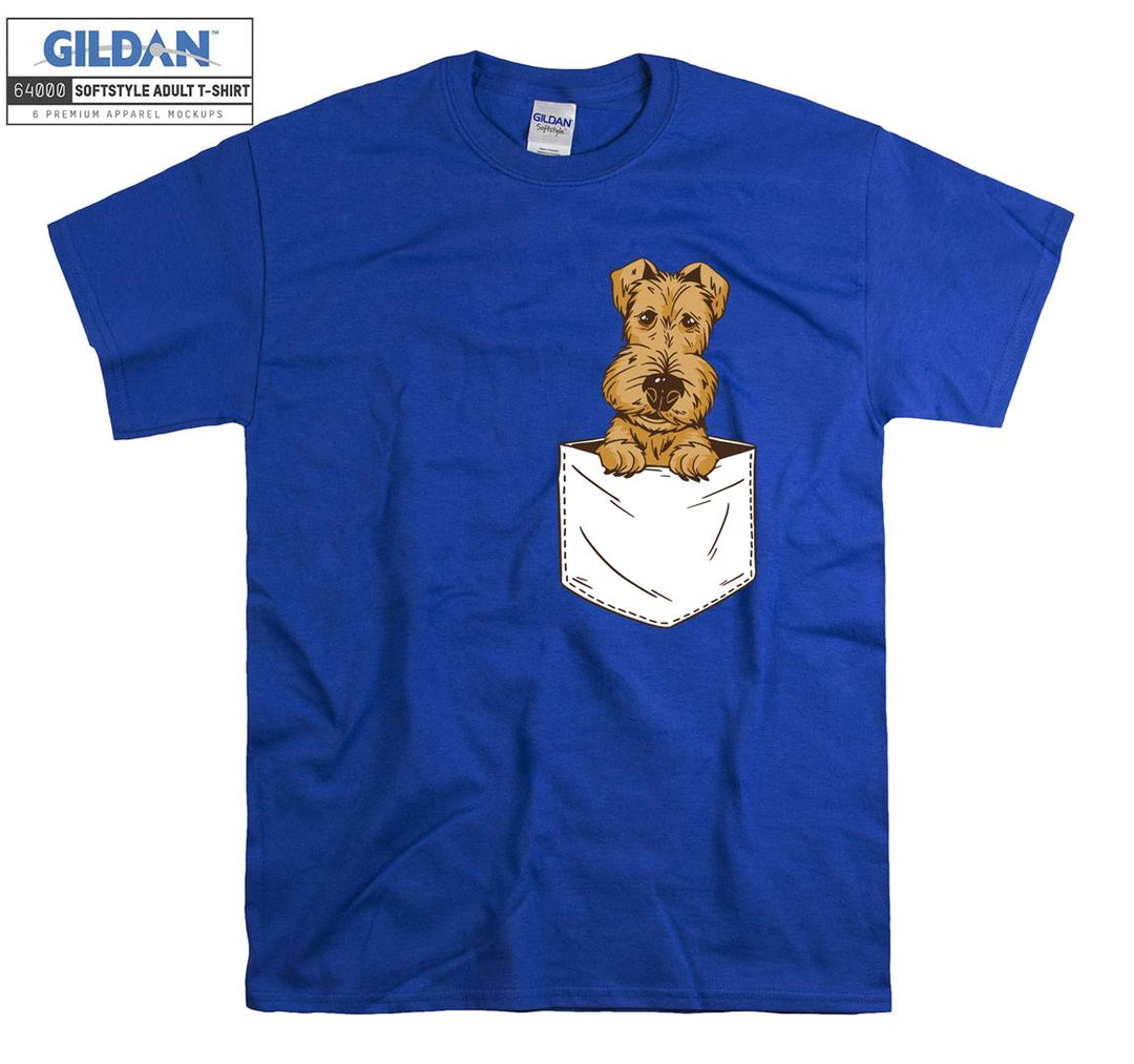 Cute small dog in box figure T-shirt