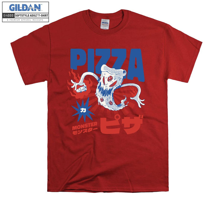 Anime Character Monster Pizza T-shirt