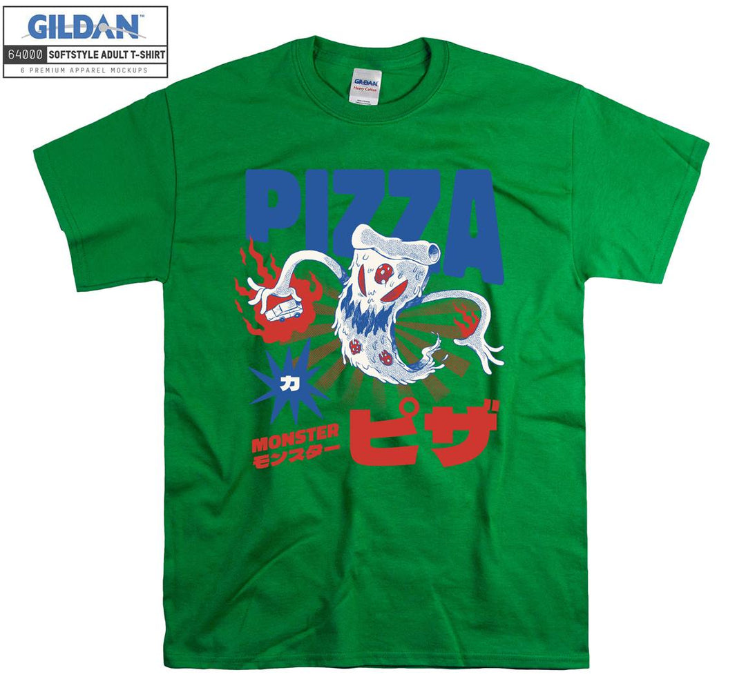 Anime Character Monster Pizza T-shirt