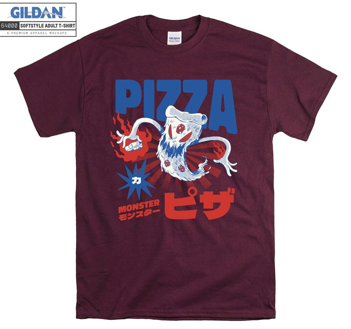 Anime Character Monster Pizza T-shirt