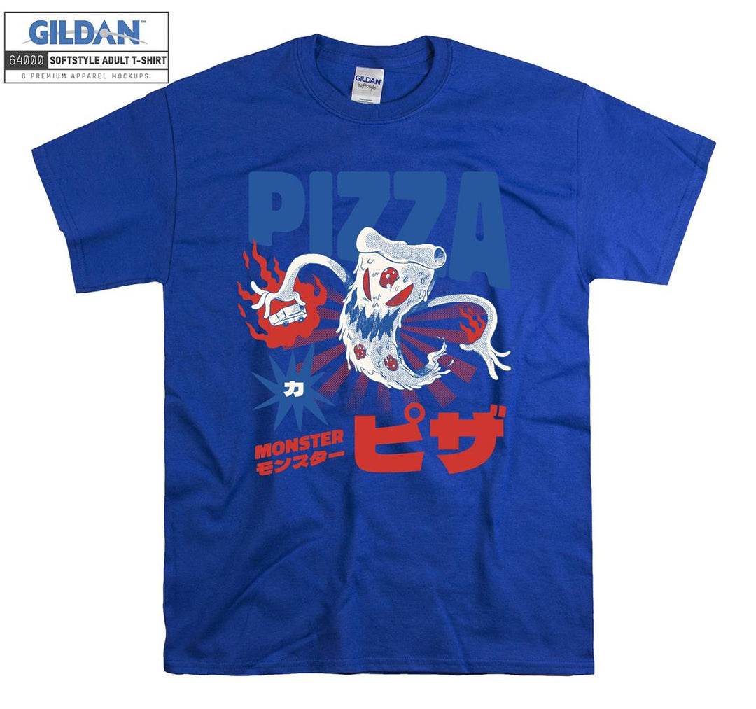 Anime Character Monster Pizza T-shirt