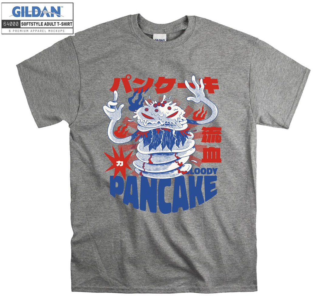 Anime Pancake Bloody T-shirt