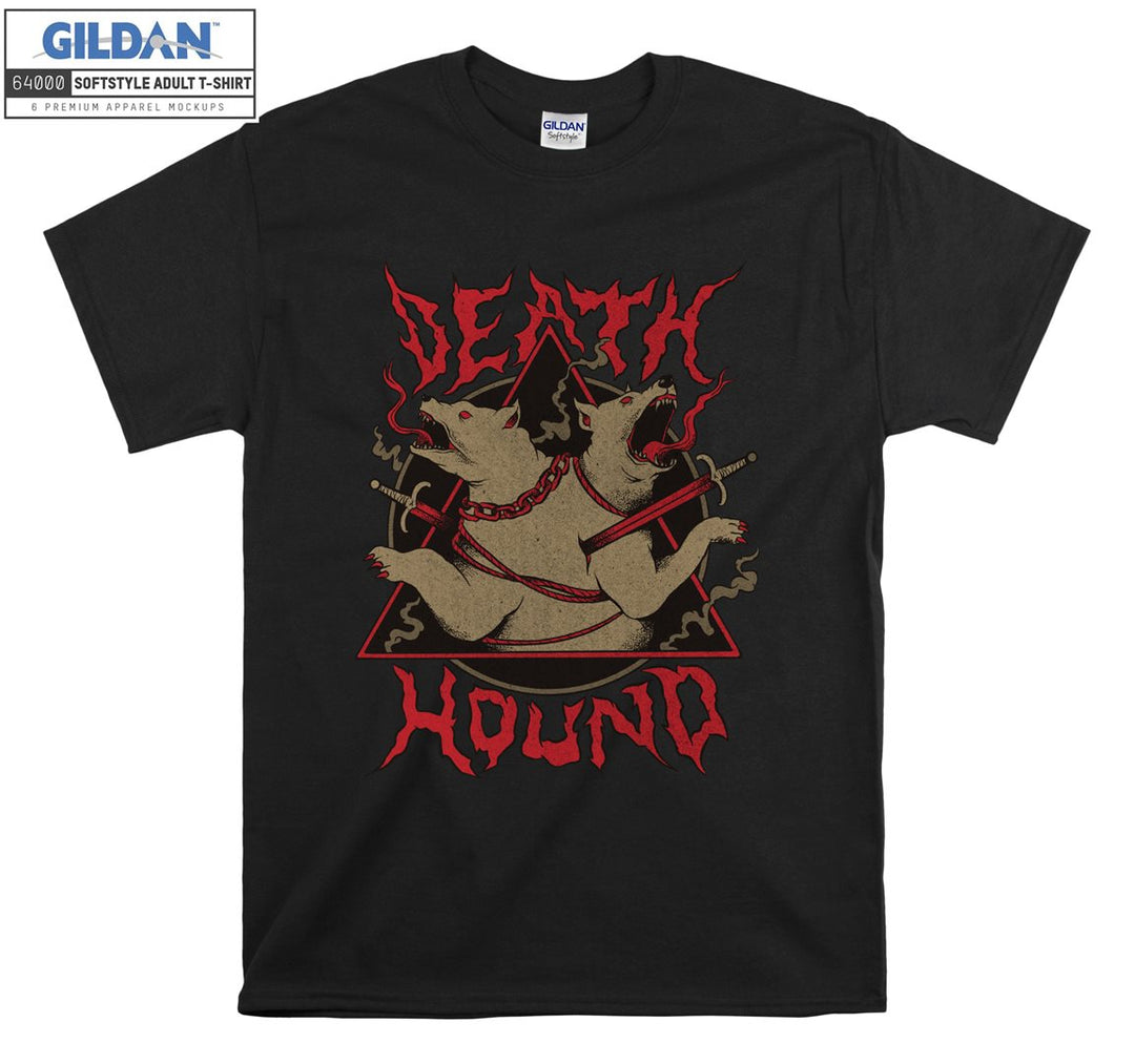 Hound horror red dogs evil figure T-shirt