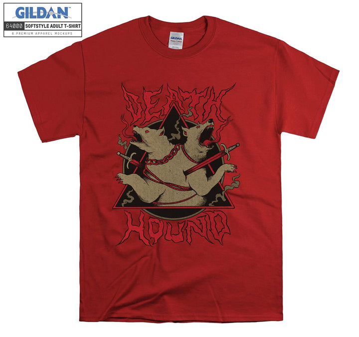 Hound horror red dogs evil figure T-shirt