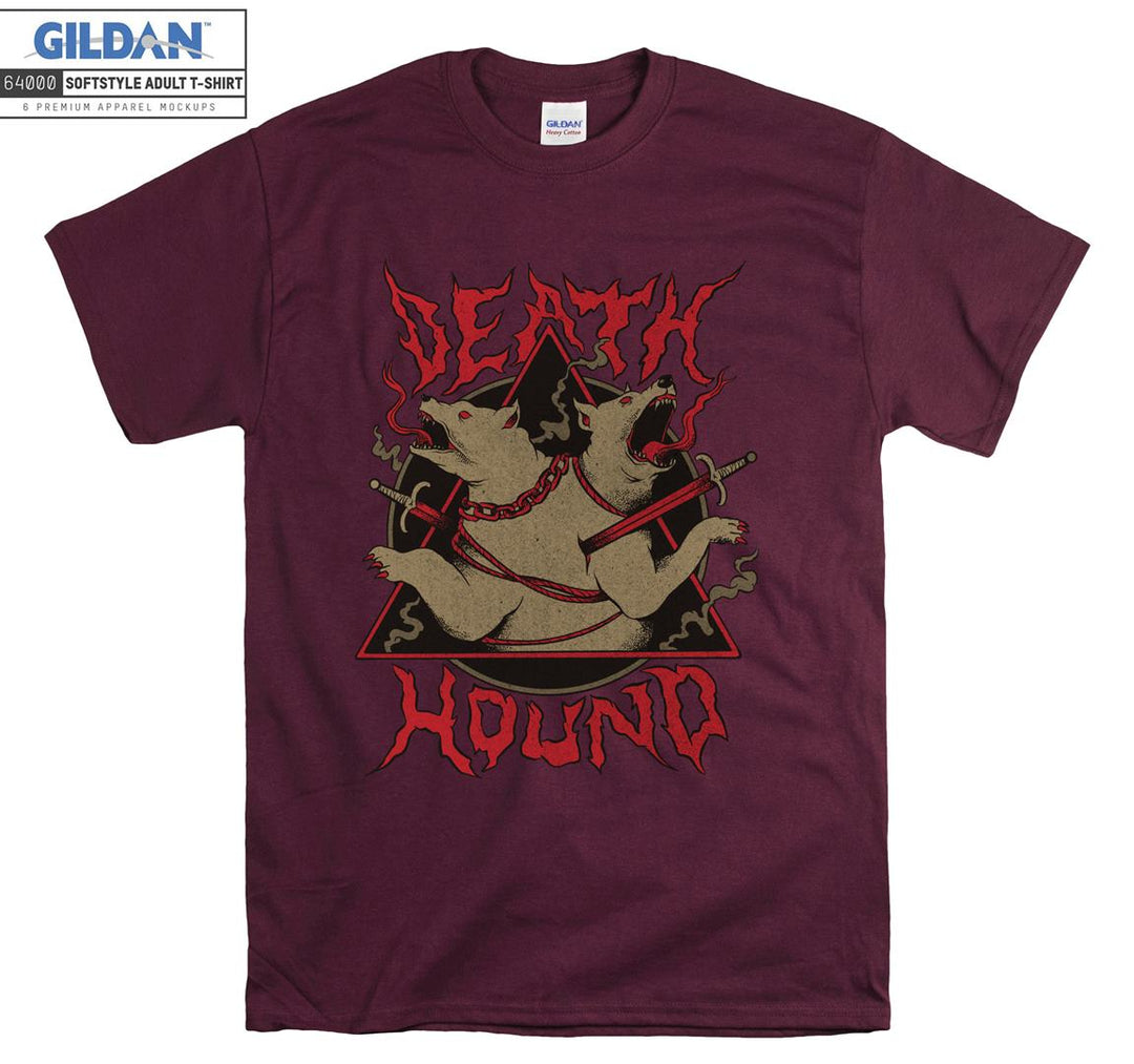 Hound horror red dogs evil figure T-shirt