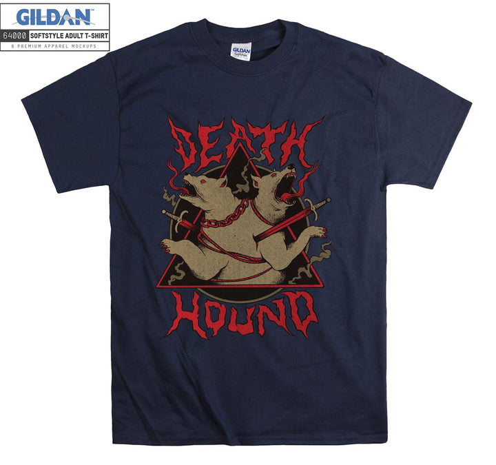 Hound horror red dogs evil figure T-shirt