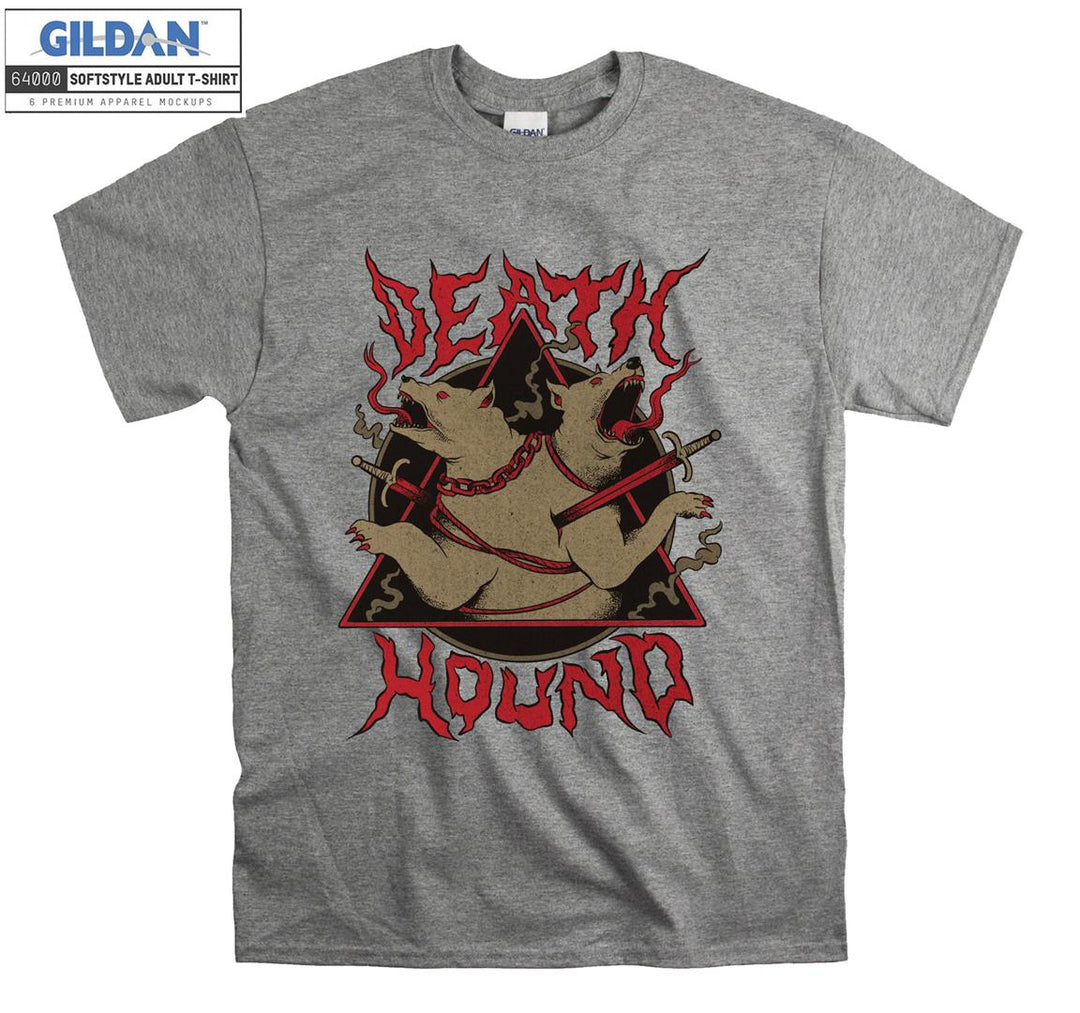 Hound horror red dogs evil figure T-shirt