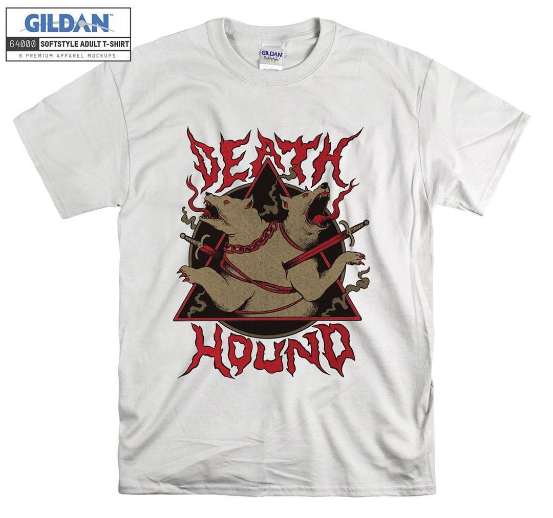 Hound horror red dogs evil figure T-shirt