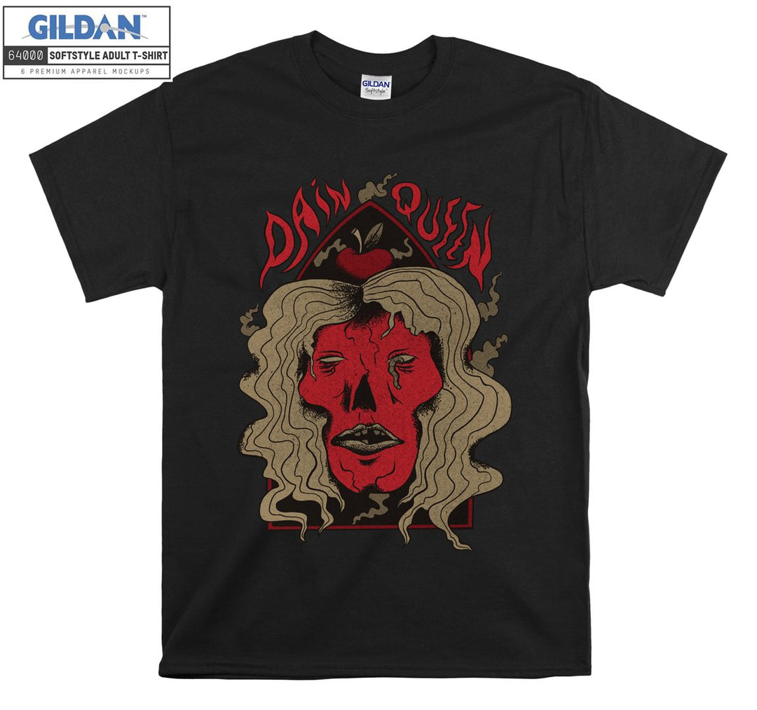 Dain Queen red evil skull figure T-shirt