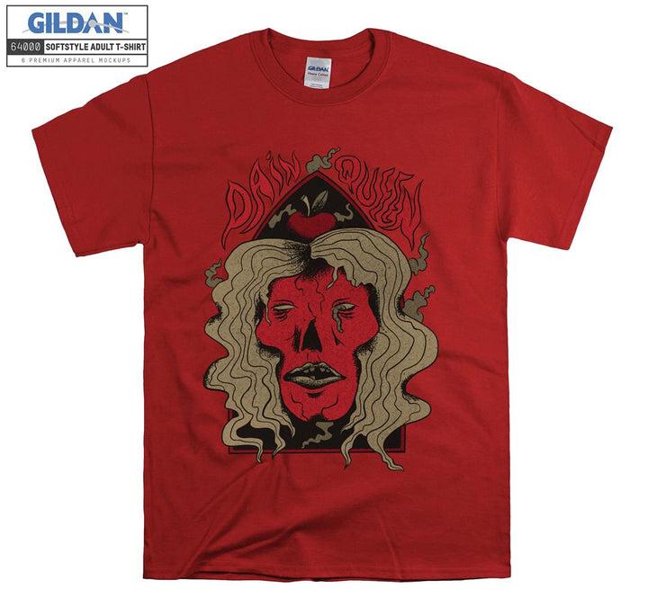 Dain Queen red evil skull figure T-shirt