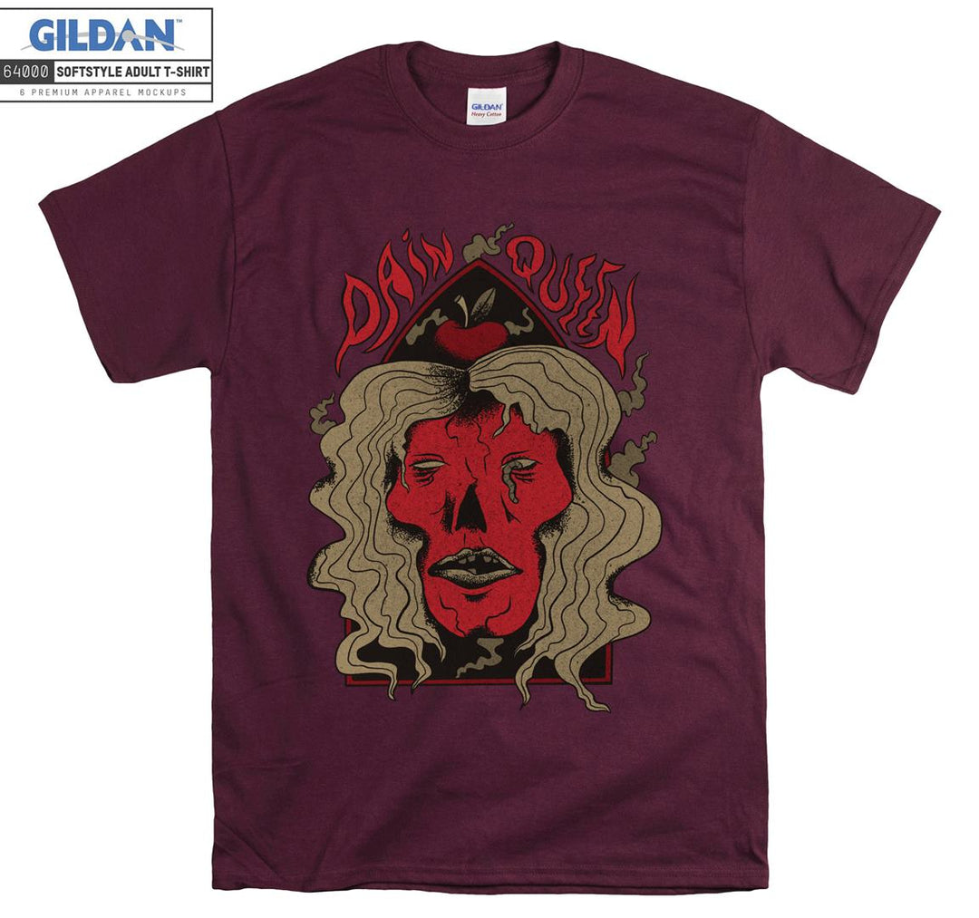 Dain Queen red evil skull figure T-shirt