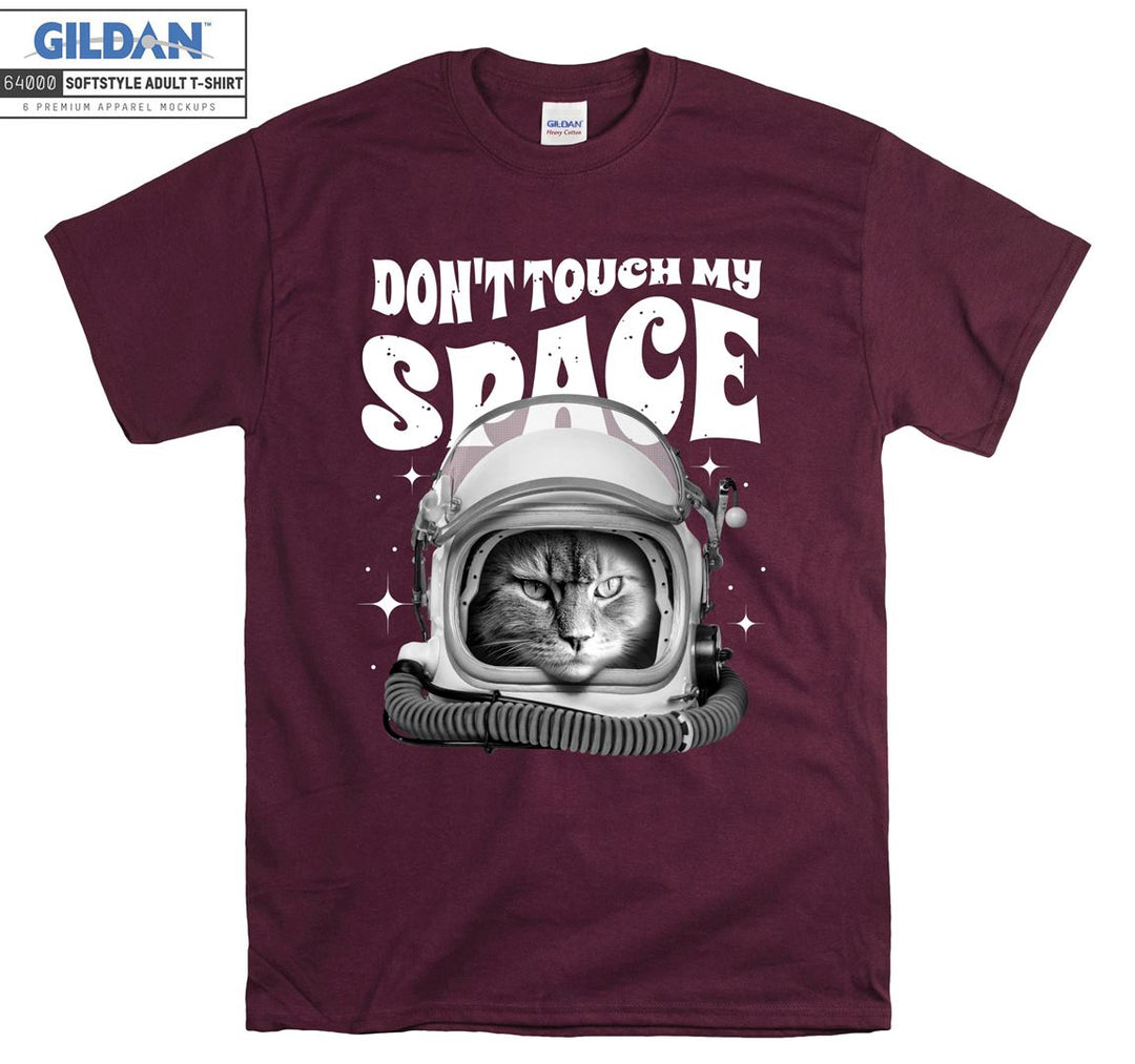 Don't Touch My Space Astronaut Cat T-shirt