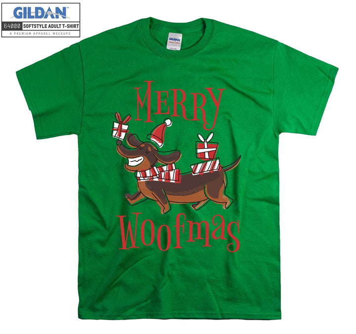 merry woofmas christmas figure T-shirt